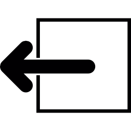 símbolo de cierre de sesión icono