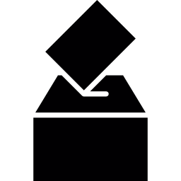 Dropping Vote in Box icon