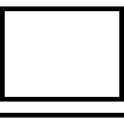 prostokątny ekran telewizora ikona