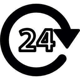 servicio 24 horas icono