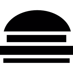 hamburguesa rectangular icono