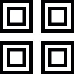 cuatro cajas icono