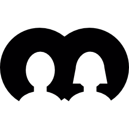 Boy and Girl user avatars icon