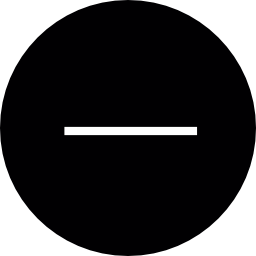 negatief dun teken in een cirkel icoon