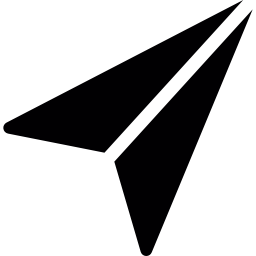 Small paper airplane icon