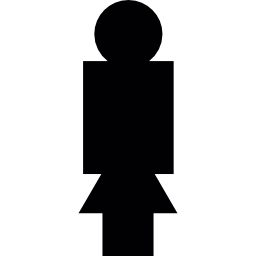 Женщина, стоящая иконка