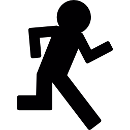 man aan het rennen icoon