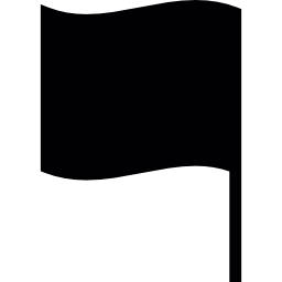 drapeau agitant à gauche Icône