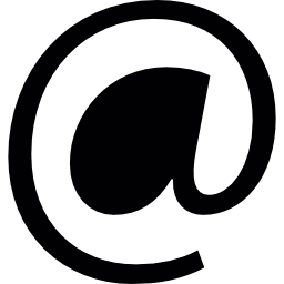 Arroba symbol icon
