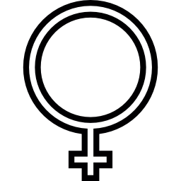 Female gender sign icon