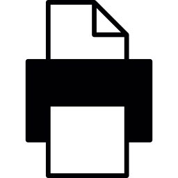 een document afdrukken icoon