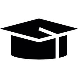 birrete de graduación icono