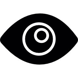 ojo con pupila icono