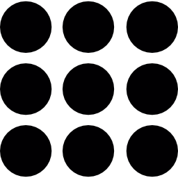 nueve círculos icono