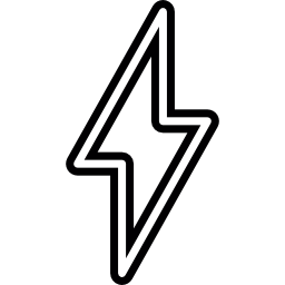 Lightning bolt Sign icon