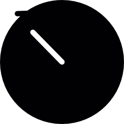 okrągły zegar ikona