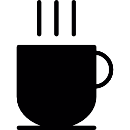 Чашка горячего кофе иконка