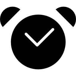 despertador circular icono