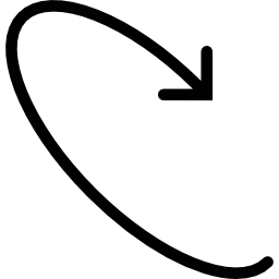 flecha giratoria icono