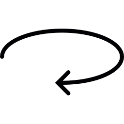 freccia circolare rotante icona