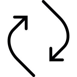 곡선 새로 고침 화살표 icon