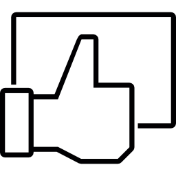 Thumb Up and Rectangle icon