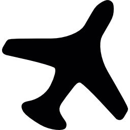 Airplane in flight icon