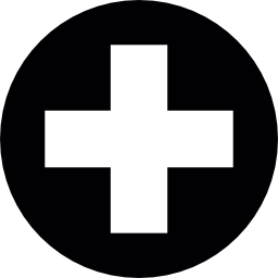 bouton circulaire de premiers secours Icône