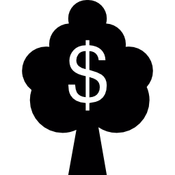 arbol de dolares icono