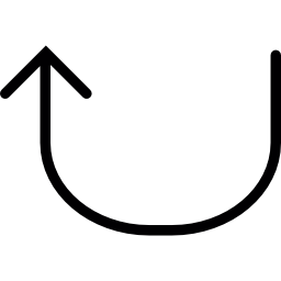 上向きの矢印曲線 icon