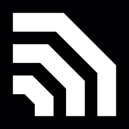 rss-symboolvariant voor facebook in een vierkant icoon