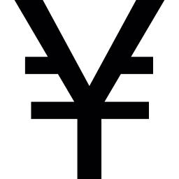 großes yen-symbol icon