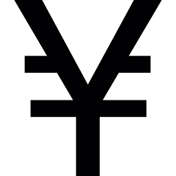 duży symbol jena ikona