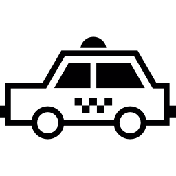 lado del taxi icono