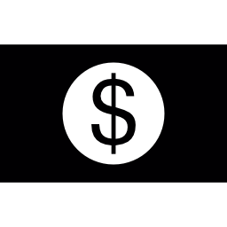 dinero en efectivo en dólares icono