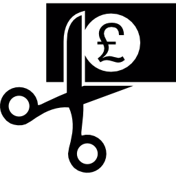 Pound cutting icon