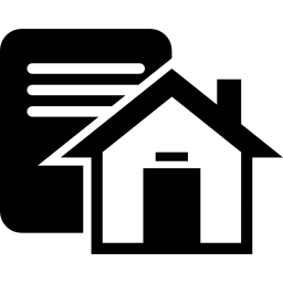 집과 텍스트가있는 페이지 icon