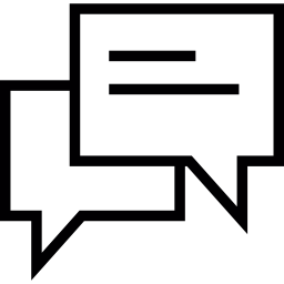 Conversation with Text Lines icon
