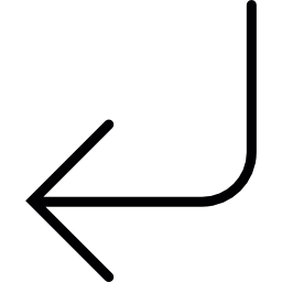 Left Round Angle Arrow icon