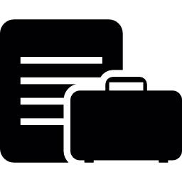 Travel list and baggage icon