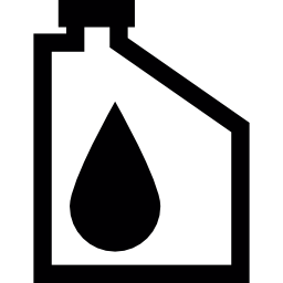 lata de aceite con gota grande icono