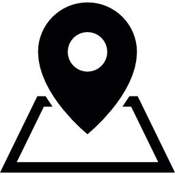 marcador de posición en un mapa icono