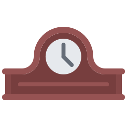 zegar biurkowy ikona