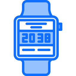 reloj digital icono