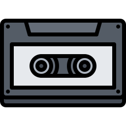 cinta de casete icono