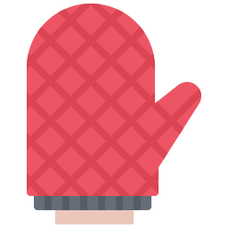 Oven mitts icon
