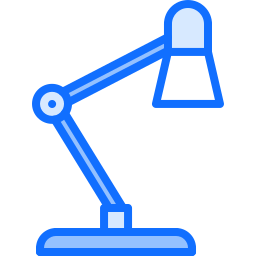 Lámpara de escritorio icono