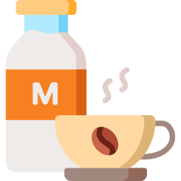 Milk coffee icon