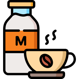 Milk coffee icon