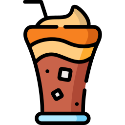 Coffee float icon